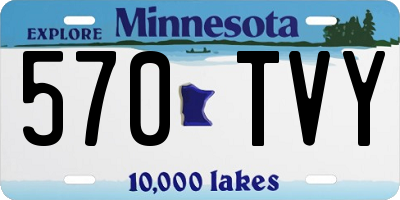 MN license plate 570TVY
