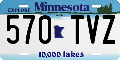 MN license plate 570TVZ