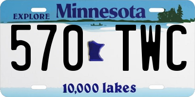 MN license plate 570TWC