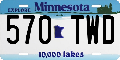 MN license plate 570TWD