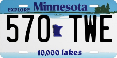 MN license plate 570TWE