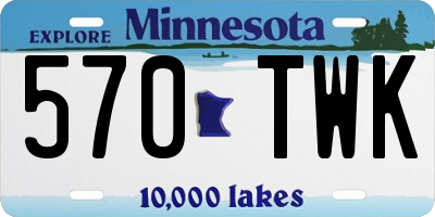 MN license plate 570TWK