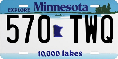 MN license plate 570TWQ