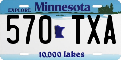 MN license plate 570TXA