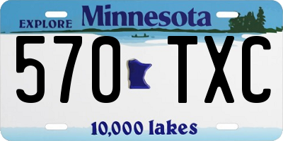 MN license plate 570TXC