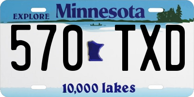 MN license plate 570TXD