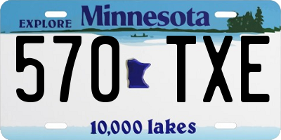 MN license plate 570TXE