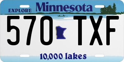 MN license plate 570TXF