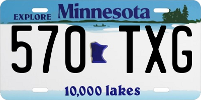 MN license plate 570TXG