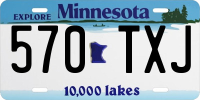 MN license plate 570TXJ