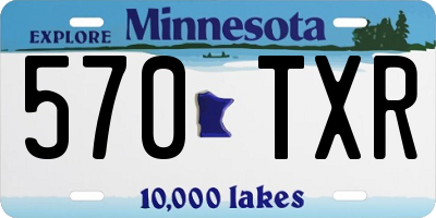 MN license plate 570TXR