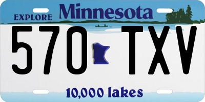 MN license plate 570TXV