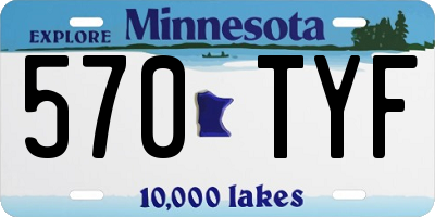 MN license plate 570TYF