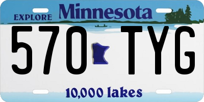 MN license plate 570TYG