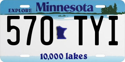 MN license plate 570TYI