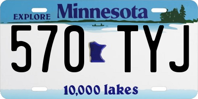 MN license plate 570TYJ