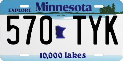 MN license plate 570TYK