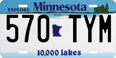 MN license plate 570TYM