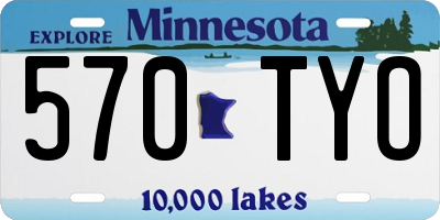 MN license plate 570TYO