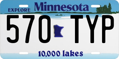 MN license plate 570TYP