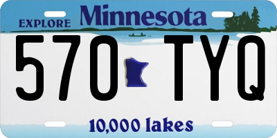 MN license plate 570TYQ