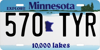 MN license plate 570TYR