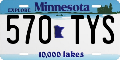 MN license plate 570TYS