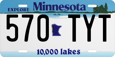 MN license plate 570TYT