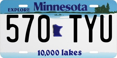 MN license plate 570TYU