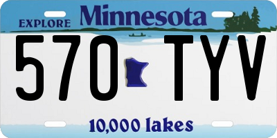 MN license plate 570TYV