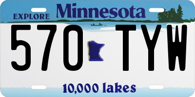 MN license plate 570TYW