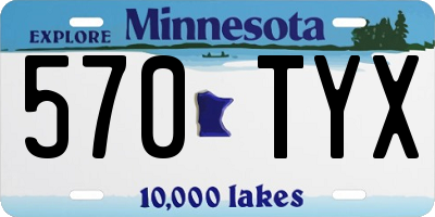 MN license plate 570TYX