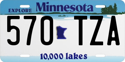 MN license plate 570TZA