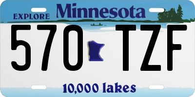 MN license plate 570TZF