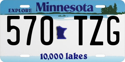 MN license plate 570TZG