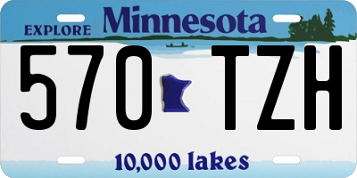 MN license plate 570TZH