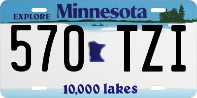MN license plate 570TZI