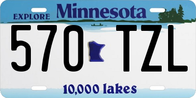 MN license plate 570TZL