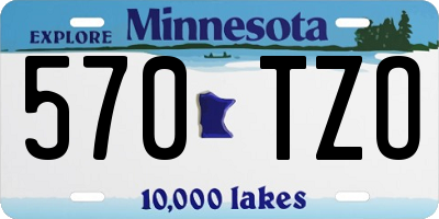 MN license plate 570TZO