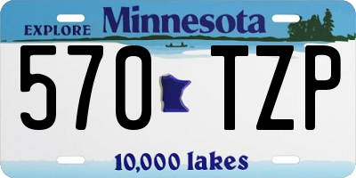 MN license plate 570TZP