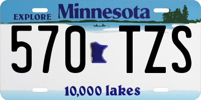 MN license plate 570TZS