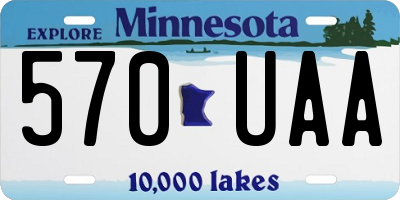 MN license plate 570UAA