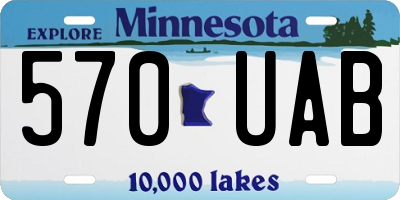 MN license plate 570UAB