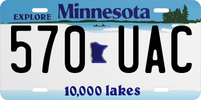 MN license plate 570UAC