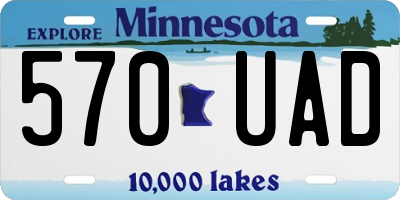 MN license plate 570UAD