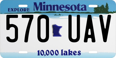 MN license plate 570UAV