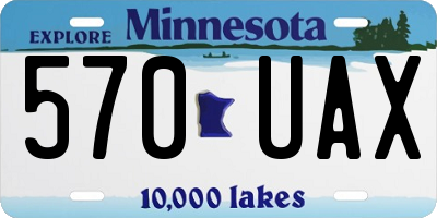 MN license plate 570UAX
