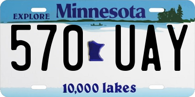 MN license plate 570UAY