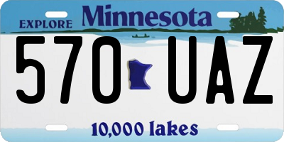 MN license plate 570UAZ