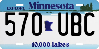 MN license plate 570UBC